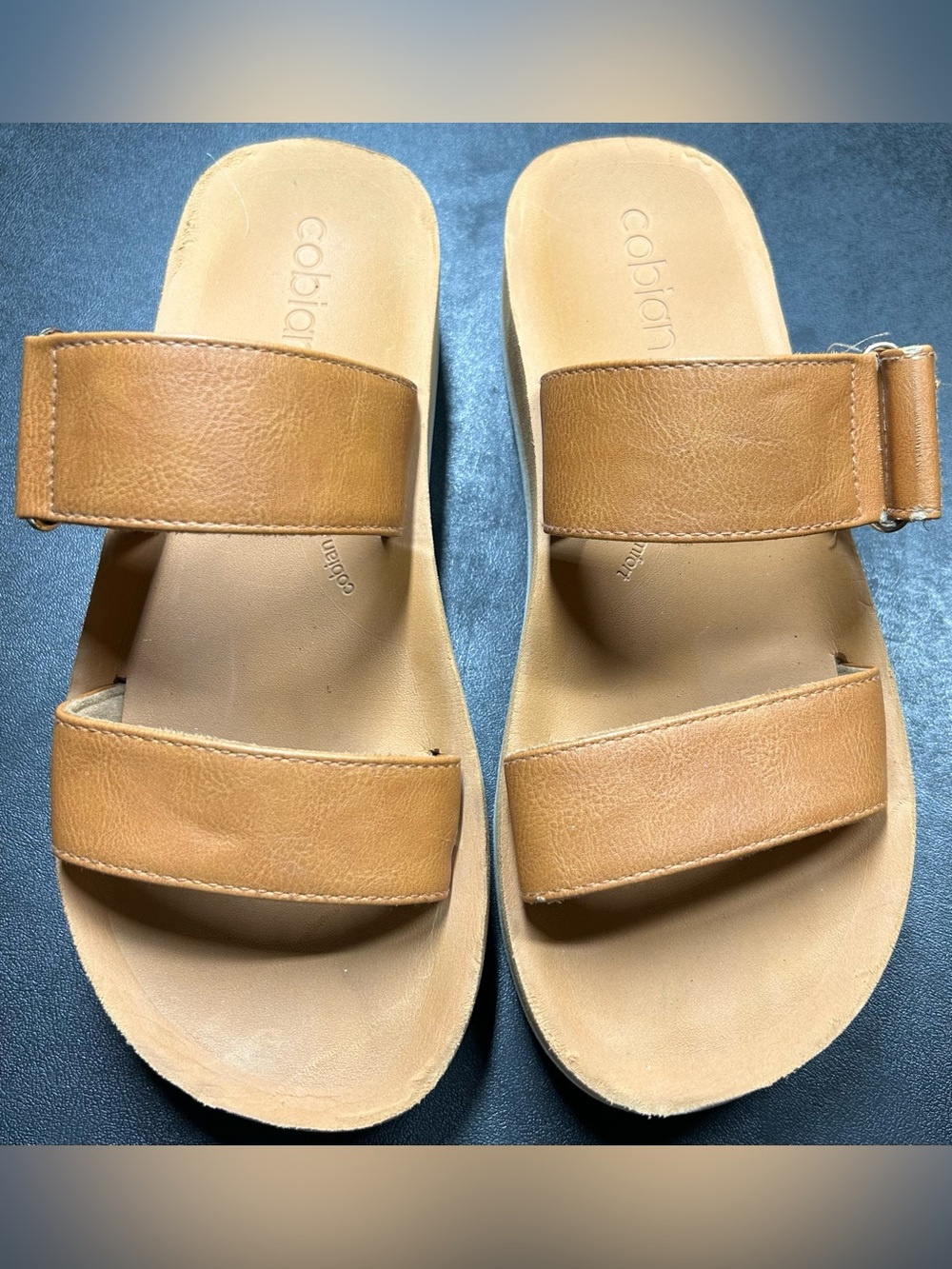 Cobian Size 9 Tan Leather Vira Rise Sandals